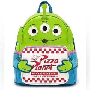 Disney Toy Story Alien Pizza Planet Mini Backpack NWT